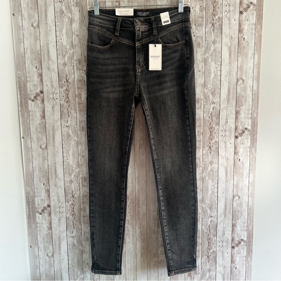 Judy Blue Denim - Judy Blue High Waist Dark Gray Skinny Jeans Denim Concert Womens 5 27